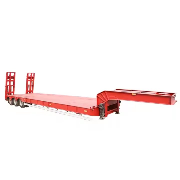 3 Axle Lowbed Semi Trailer photo 2