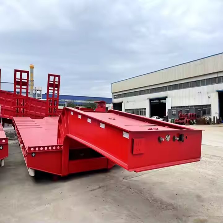 3 Axle Lowbed Semi Trailer photo 4