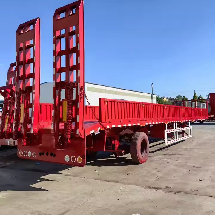 3 Axle Lowbed Semi Trailer photo 5